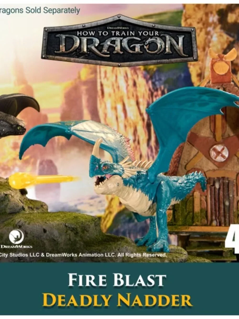 How To Train Your Dragon Battle Dragons Fire Blast Deadly Nadder 10” Dream Works